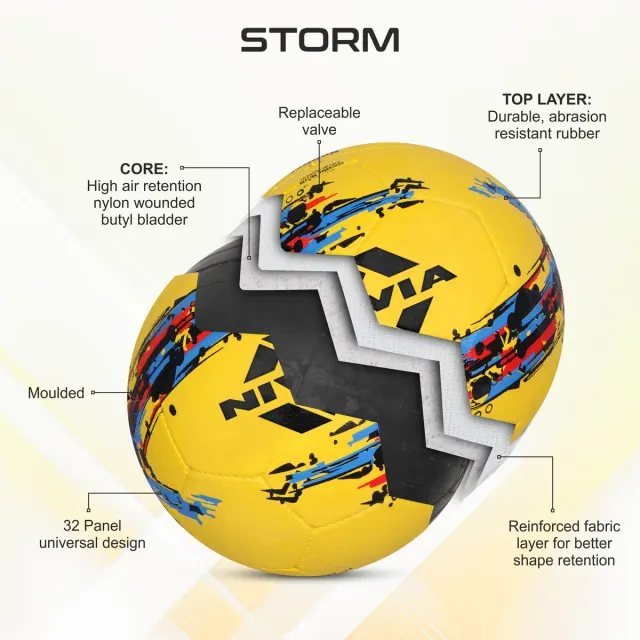 Storm 5 Hard Ground Training Football – Nivia